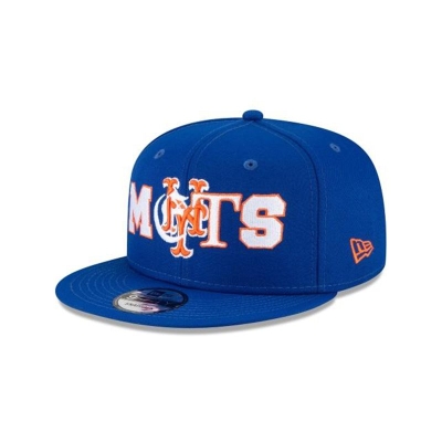 Blue New York Mets Hat - New Era MLB Mixed Font 9FIFTY Snapback Caps USA8047359